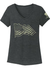 WWP Ladies Flag Tee - Black Frost