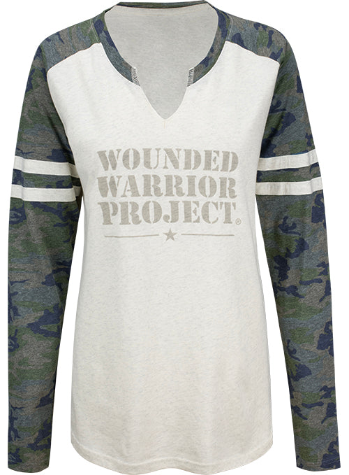 WWP Ladies Camo Longsleeve - Front View