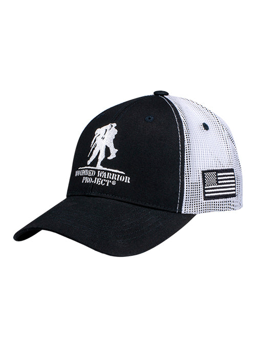 WWP Mesh Logo Flag Hat - Angled Left Side View