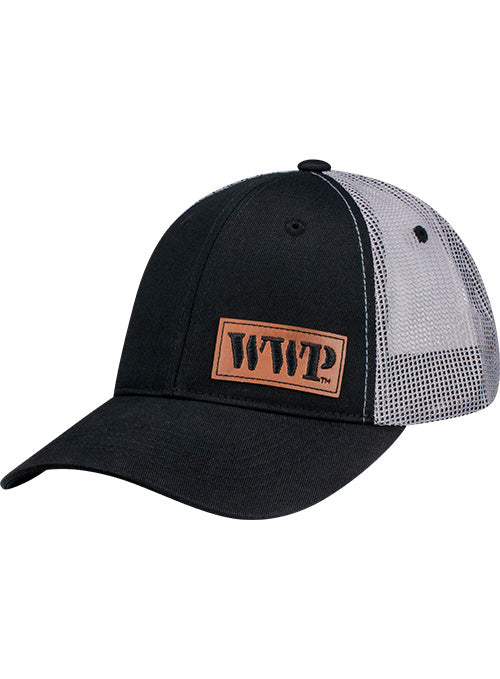 WWP Leather Wordmark Hat - Angled Left Side View