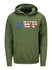 WWP Wordmark Hooded Sweatshirt - Army Heather - Front View