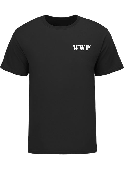 WWP Full Color Flag Tee - Black - Front View