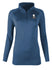 WWP Ladies Logo 1/4 Zip in Navy - Front View