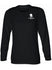 WWP Ladies Long Sleeve Performance Tee in Black - Front View